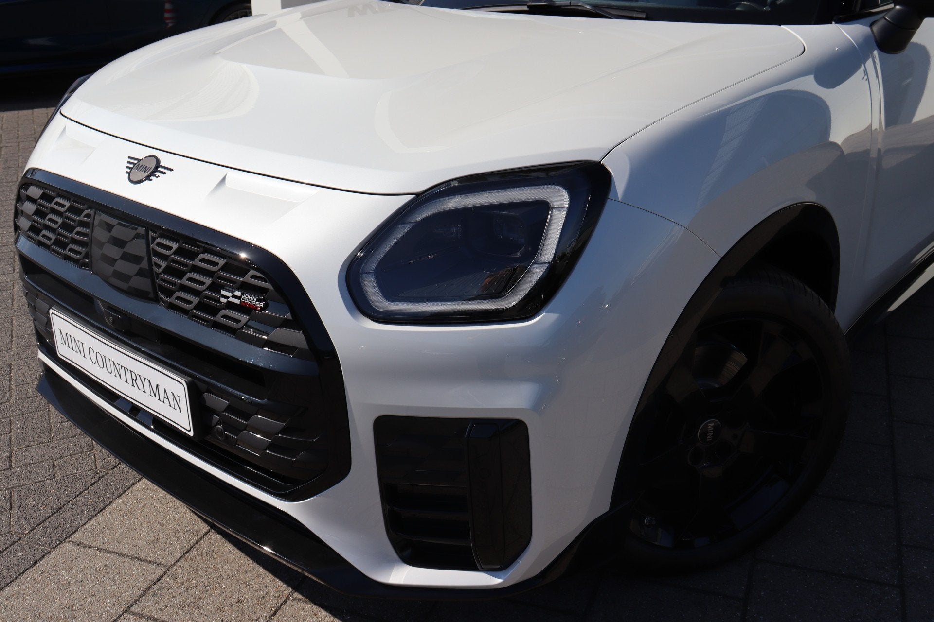 MINI Countryman C Automaat / John Cooper Works / Pakket XL /, Dealer onderhouden, Zwart, Leder en Stof, Wit