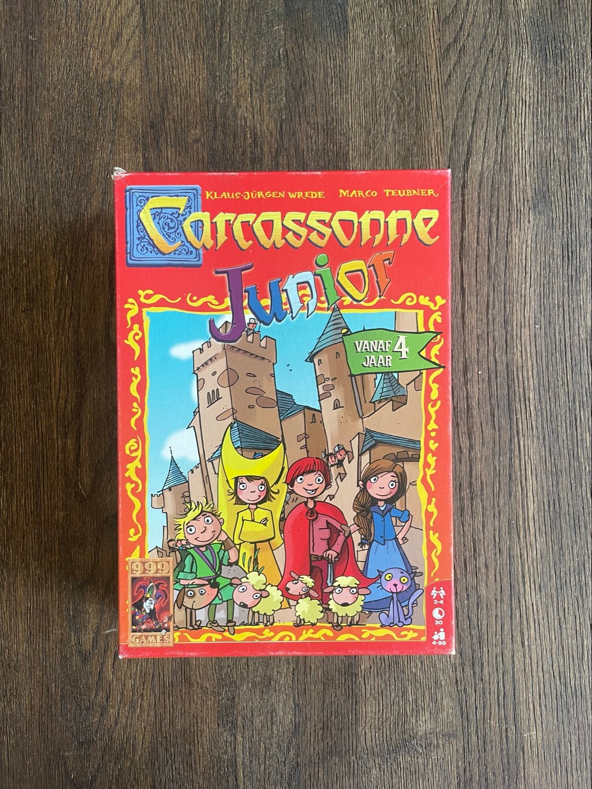 Carcassonne Junior (oude uitgave), Een of twee spelers, Ophalen of Verzenden, Zo goed als nieuw, 999 Games