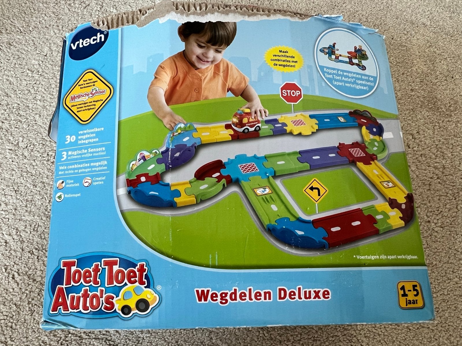 Vtech Toet Toet Auto's Wegdelen Deluxe, Ophalen, Gebruikt