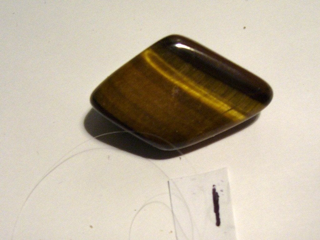 tijgeroog trommelstenen tiger eye kwarts 1 trommelsteen, Ophalen of Verzenden, Mineraal