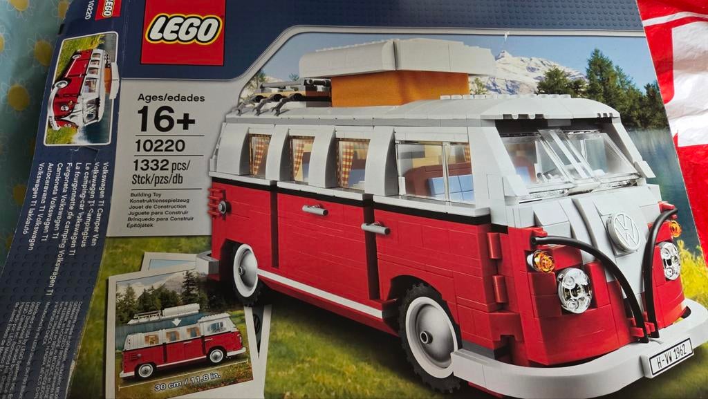 LEGO Volkswagen T1 Camper Van (10220), Ophalen, Gebruikt, Lego, Inclusief doos