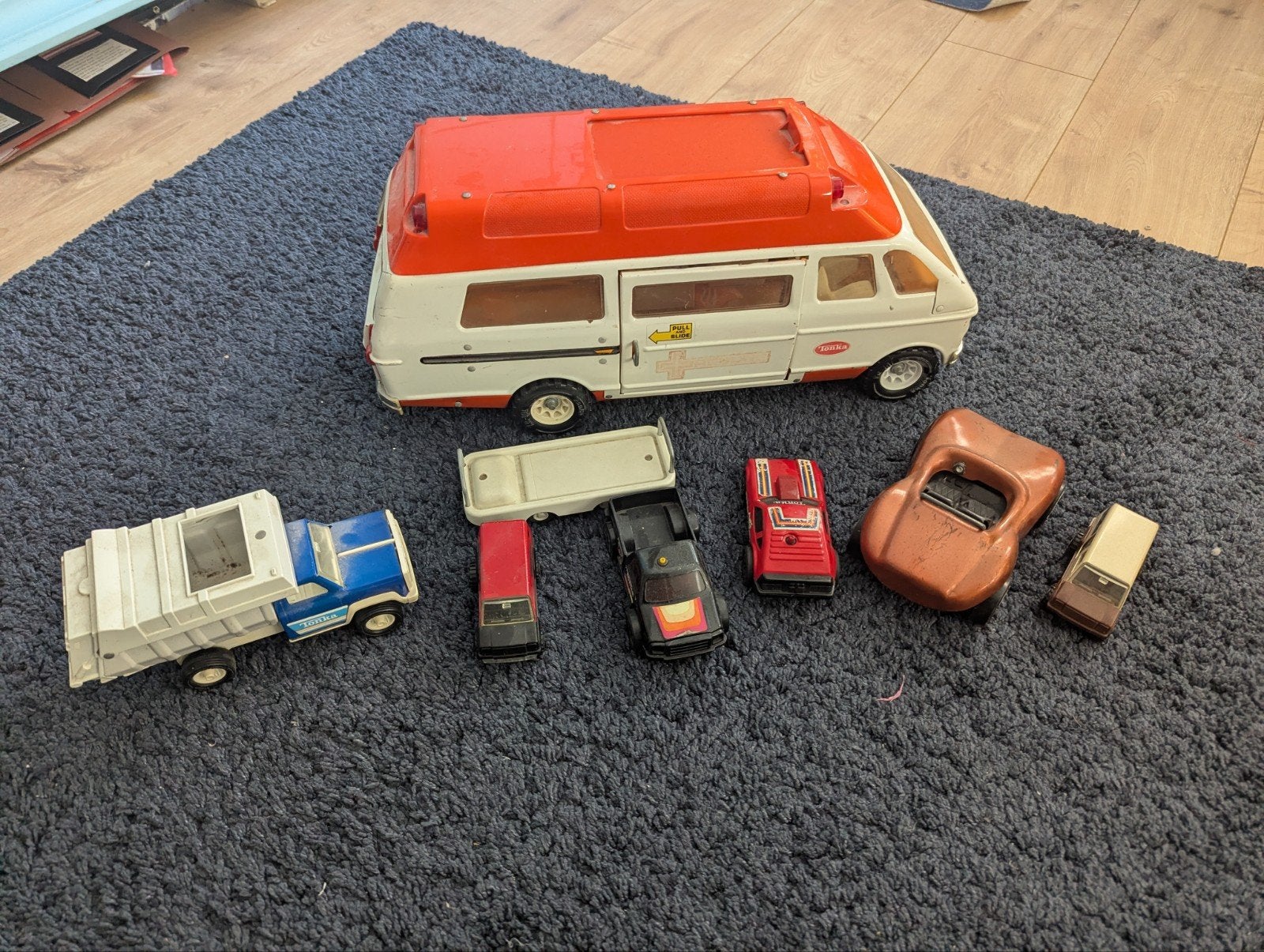 Tonka auto's, divers, waaronder ambulance van 30 cm, Ophalen of Verzenden