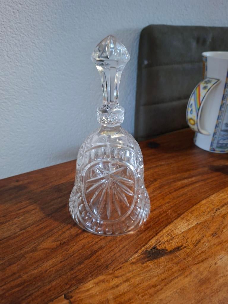 Brocante kristallen tafelbel, Ophalen of Verzenden