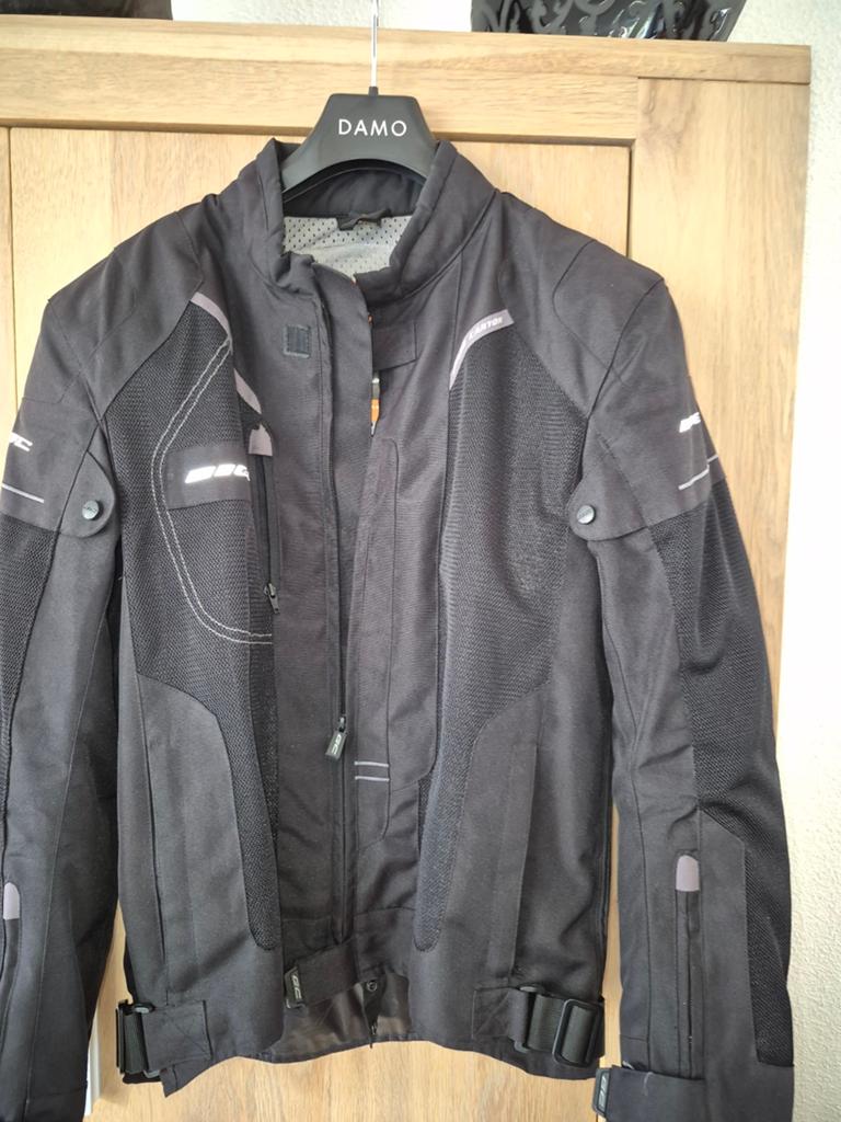 Zwarte textiele motorjas - Spidi, Motoren, Kleding | Motorkleding, Jas | textiel, Heren, Tweedehands, Ophalen