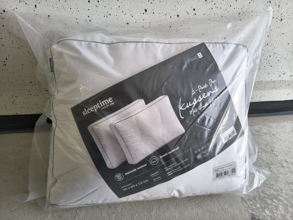 Sleeptime Boxkussens set van 2  50x60x10 cm NIEUW IN PLASTIC, Support@royaltextile.nl, Verzenden, Wit, Willem Brocadesdreef 4, 2132 PV Hoofddorp, Nederland
