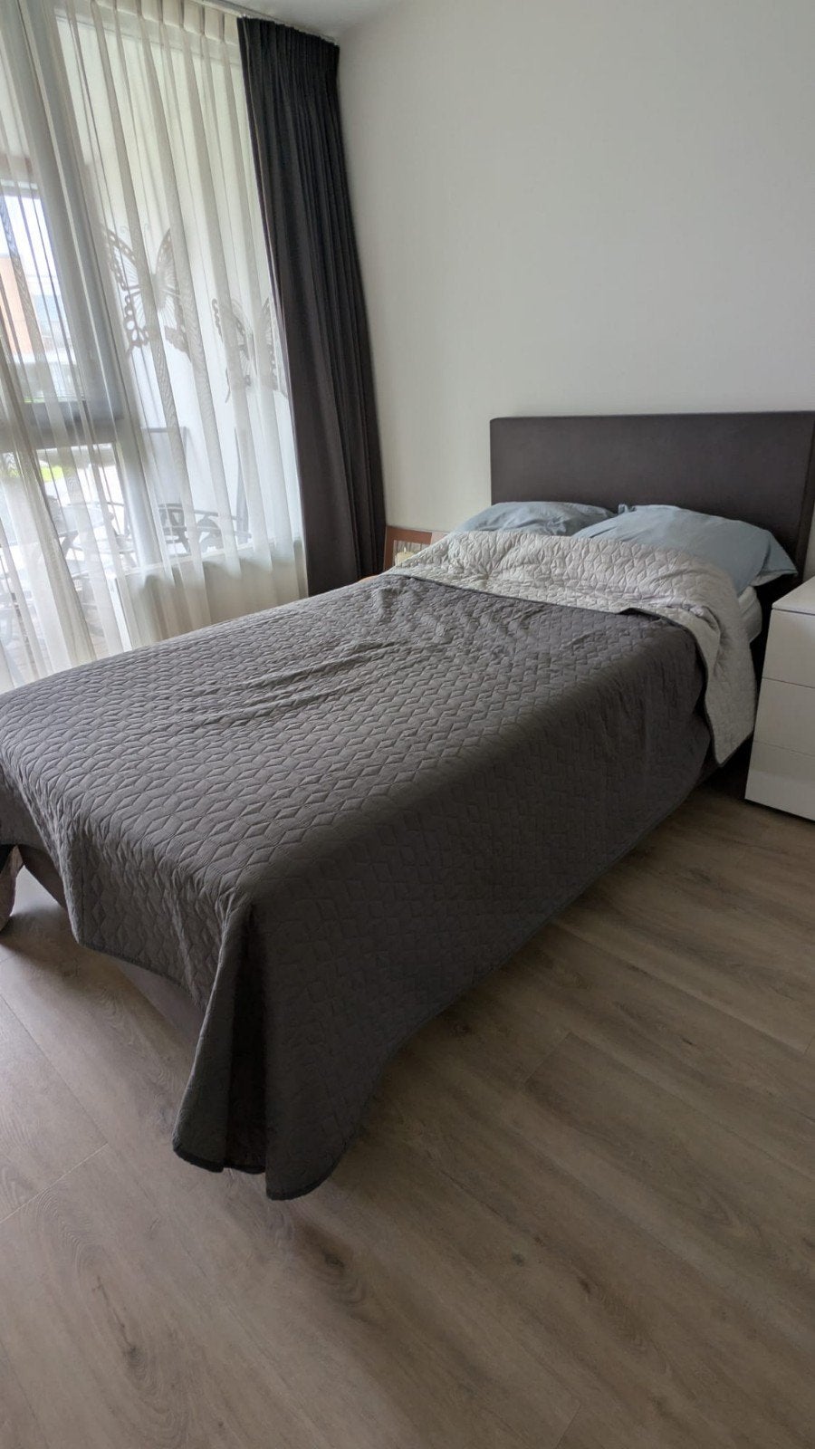 Eastborn boxspring 200 x 120cm, Ophalen, Zo goed als nieuw, Tweepersoons, 140 cm