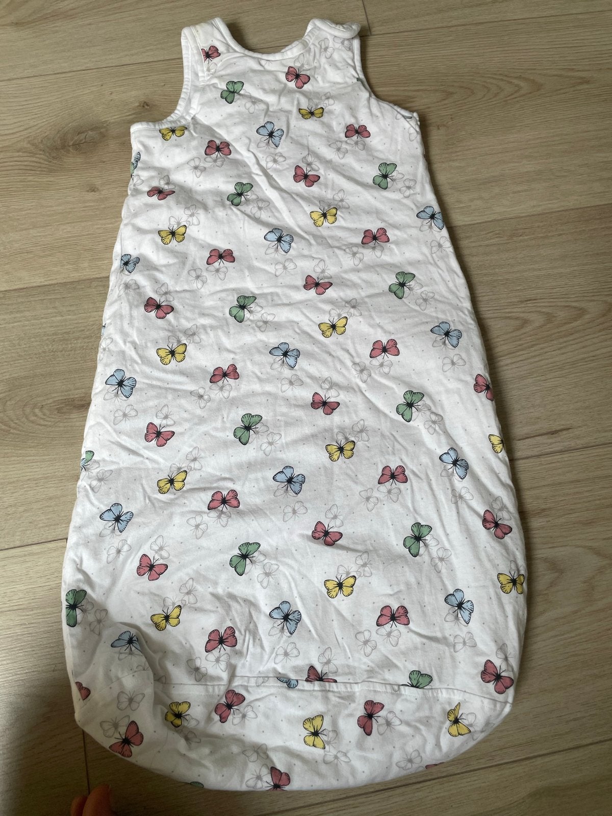 H&M babyslaapzak met vlinders - maat 62/68, Kinderen en Baby's, Dekens, Slaapzakjes en Inbakerproducten, Ophalen of Verzenden