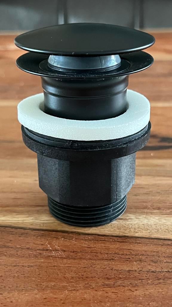 Grohe wastafelstop afvoerplug zwart nieuw niet gebruikt, Doe-het-zelf en Verbouw, Sanitair, Ophalen of Verzenden, Zo goed als nieuw