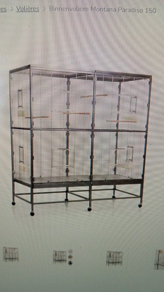 Binnen volière, Ophalen, Nieuw, Aluminium, Volière