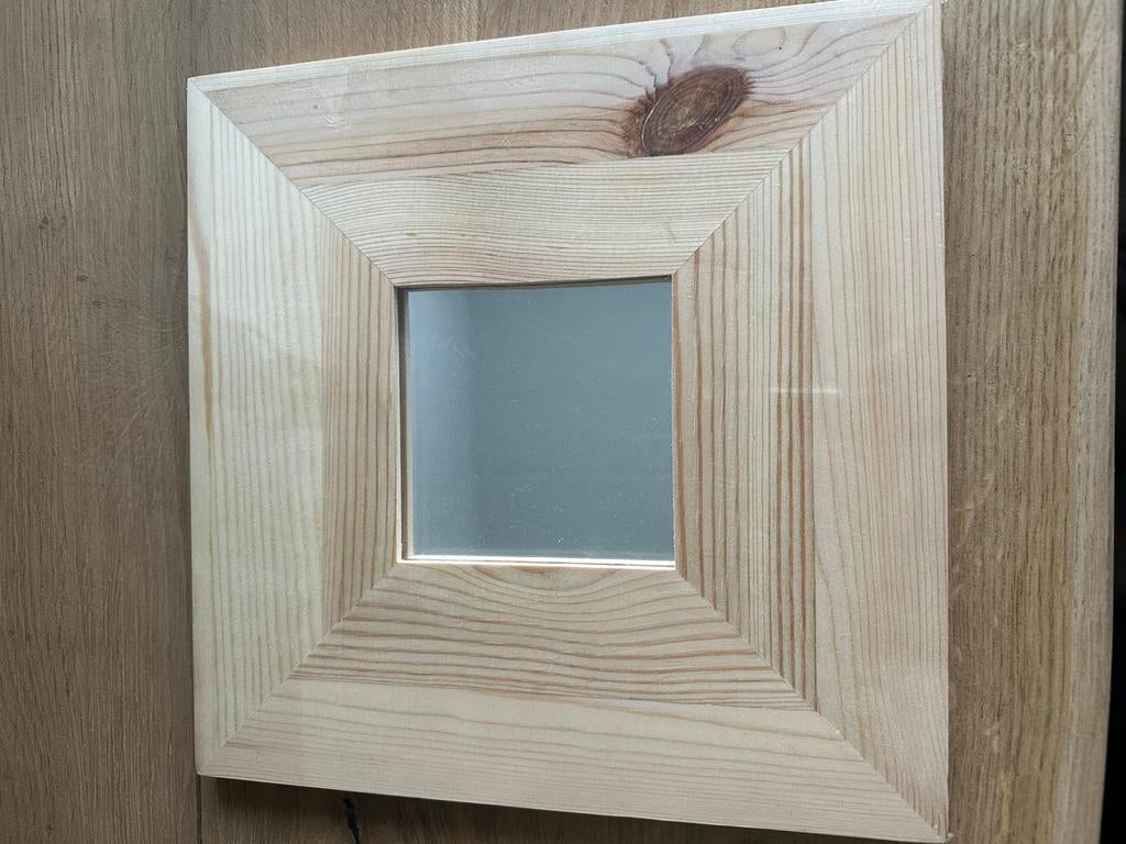 IKEA Malma spiegel 26x26 cm, grenen, 8 stuks, Minder dan 50 cm, Vierkant, Nieuw, Ophalen of Verzenden