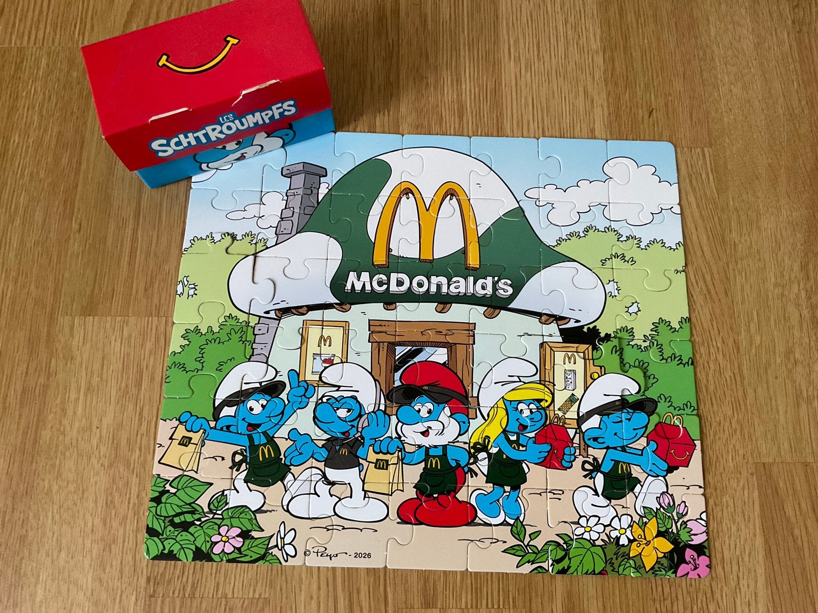 Smurfen puzzel van McDonald’s, Ophalen of Verzenden, Zo goed als nieuw, Verschillende Smurfen, Overige typen
