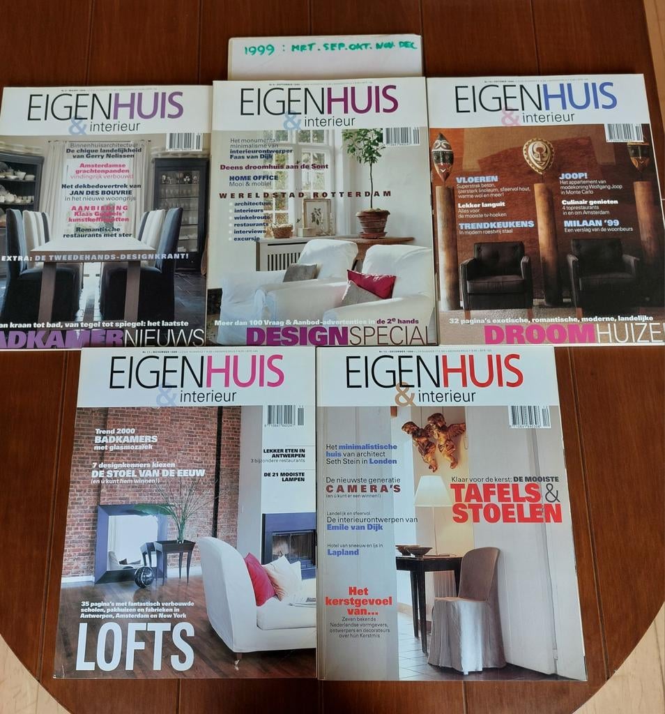 Magazines EIGEN HUIS & INTERIEUR EN ELLE WONEN, Ophalen, Overige typen