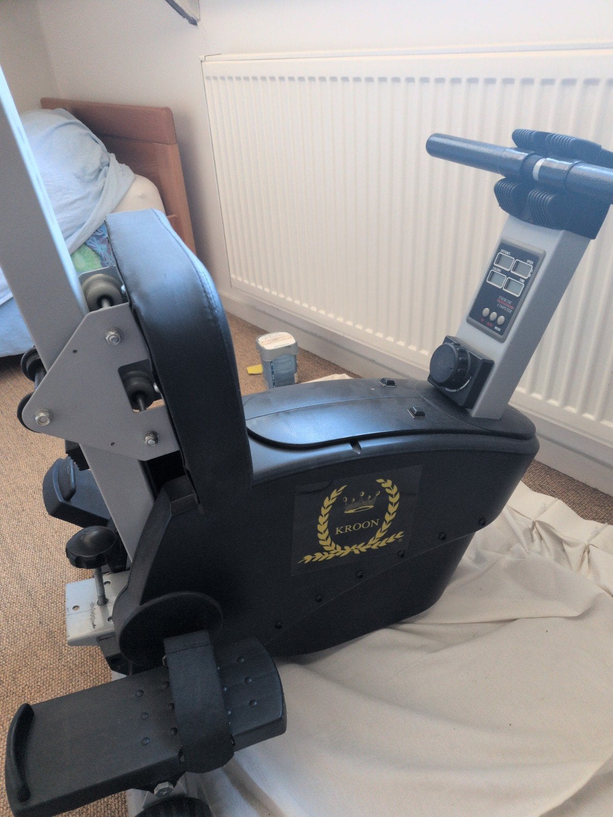 Gratis, Kroon Roeitrainer - Perfect voor Thuis Workouts, Ophalen, Gebruikt, Rug, Metaal