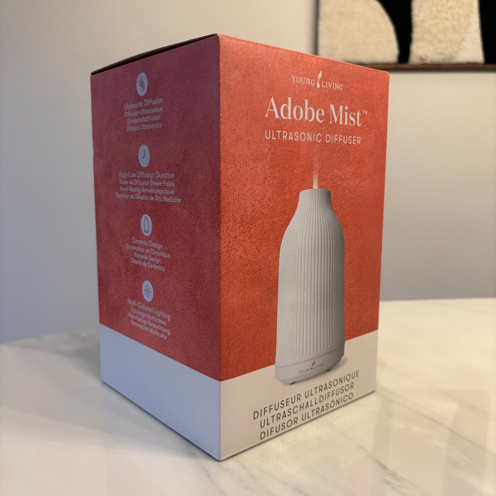Young Living | Adobe Mist ultrasonic diffuser, keramisch, Ophalen of Verzenden, Nieuw, Aroma