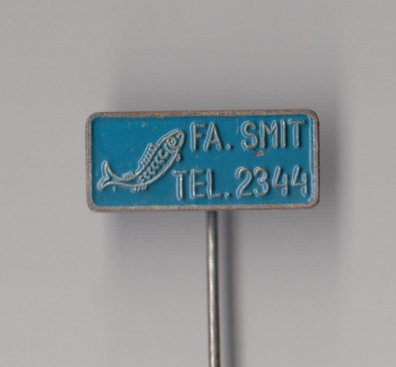 Vis FA Smit speldje, Verzamelen, Speldjes, Pins en Buttons, Gebruikt, Niet vindbaar, Niet vindbaar, Speldje of Pin