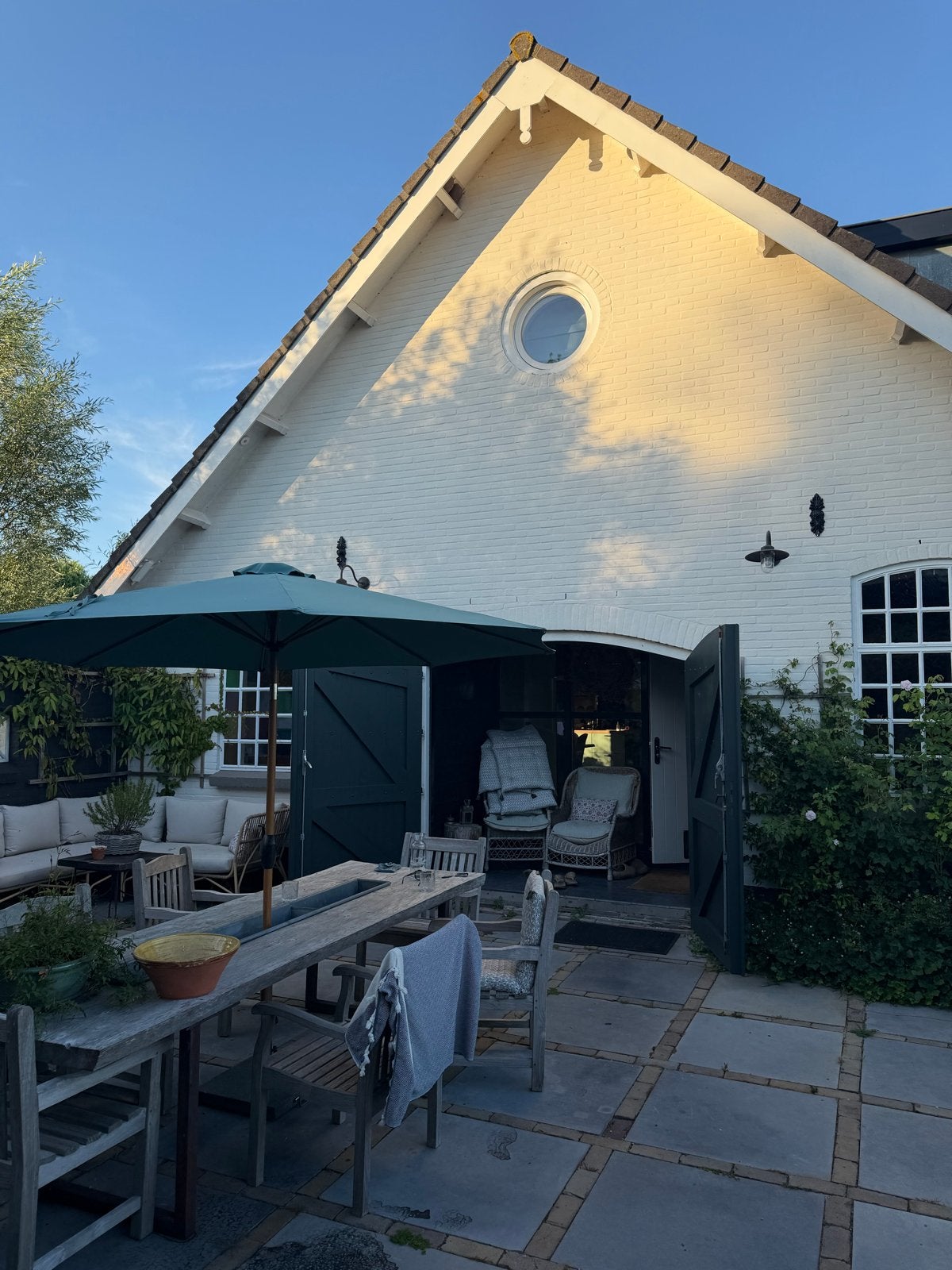 Rond raam met dubbelglas incl luik, Ophalen, Gevelraam of Ruit, Gebruikt, 80 tot 120 cm