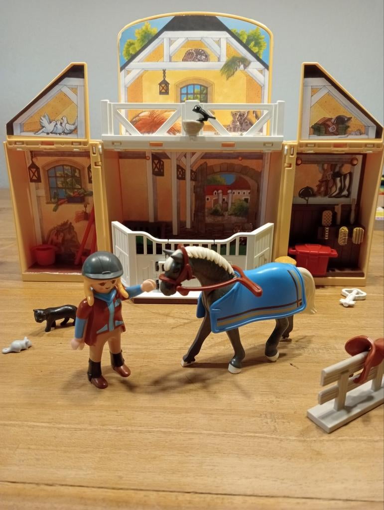 Paarden set Playmobil 5418, Kinderen en Baby's, Speelgoed | Playmobil, Ophalen, Zo goed als nieuw, Complete set