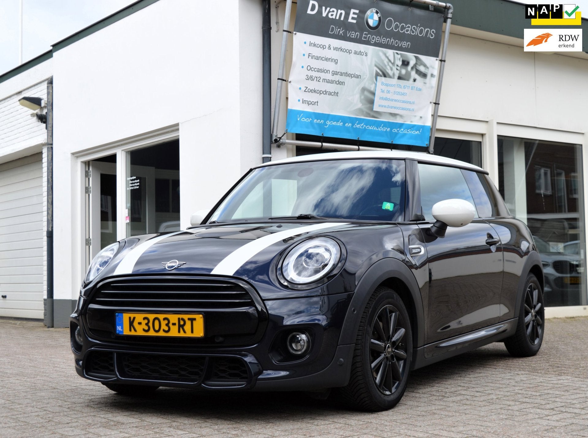 Mini Mini 1.5 Cooper John Cooper Works Sportleder Harman Kar, Auto's, Dealer onderhouden, 136 pk, Gebruikt, 49 €/maand