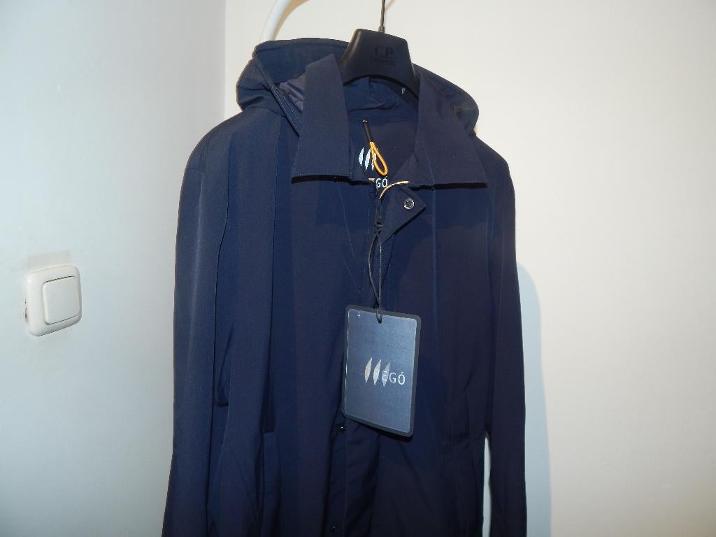 Hetrego mooie parka look jas donker blauw Nieuw mt 54, Hetrego, Maat 52/54 (L), Nieuw, Verzenden