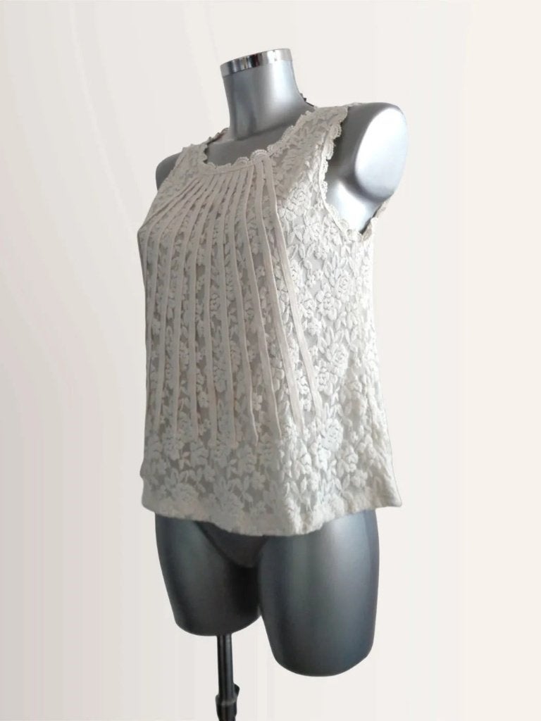 Choklate kanten blouse, maat large, roomwit, Kleding | Dames, Maat 38/40 (M), Wit, Choklate, Ophalen of Verzenden