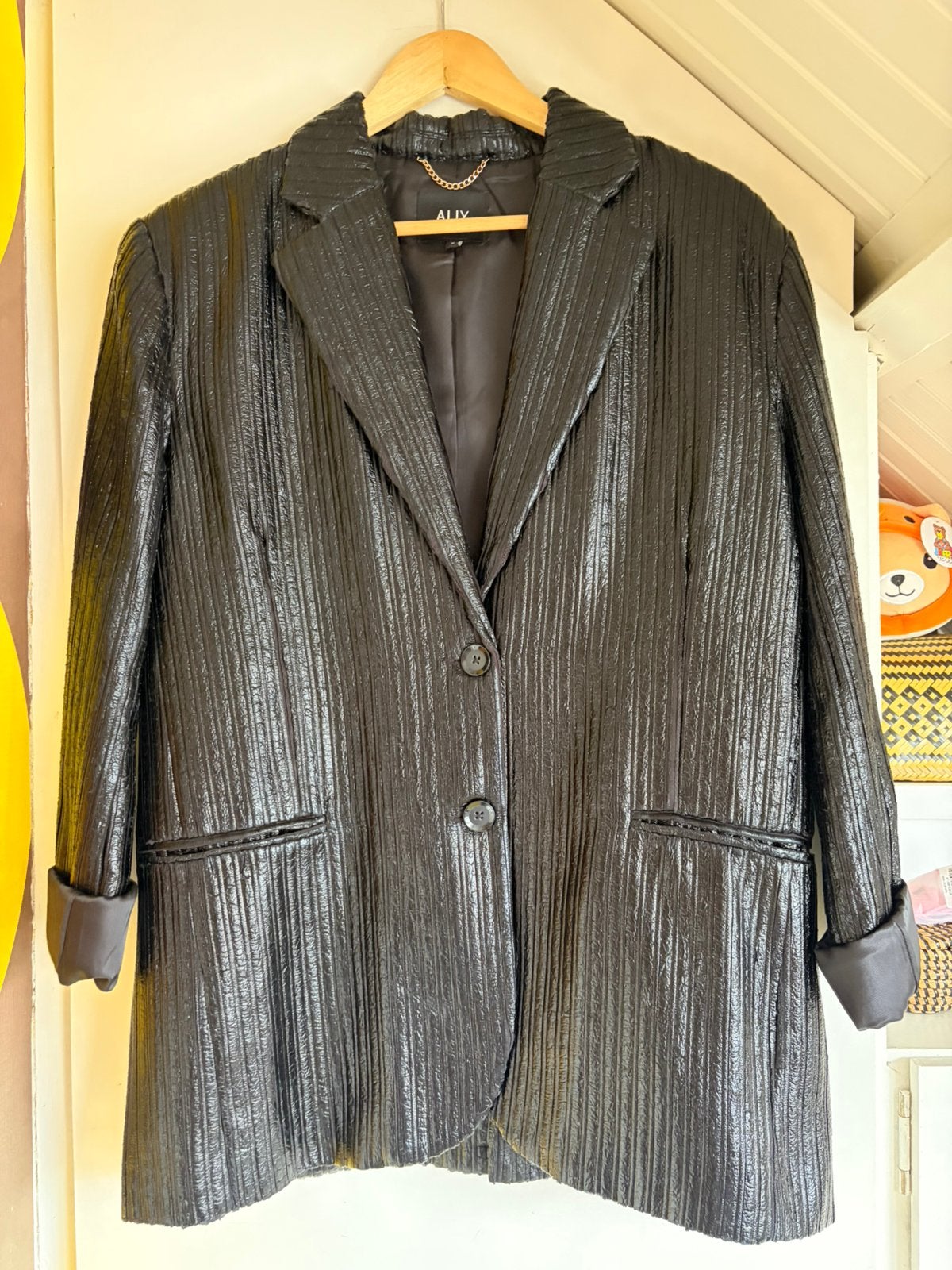 Alix the label zwarte oversized blazer maat s, Zwart, Ophalen of Verzenden, Jasje, Maat 36 (S)