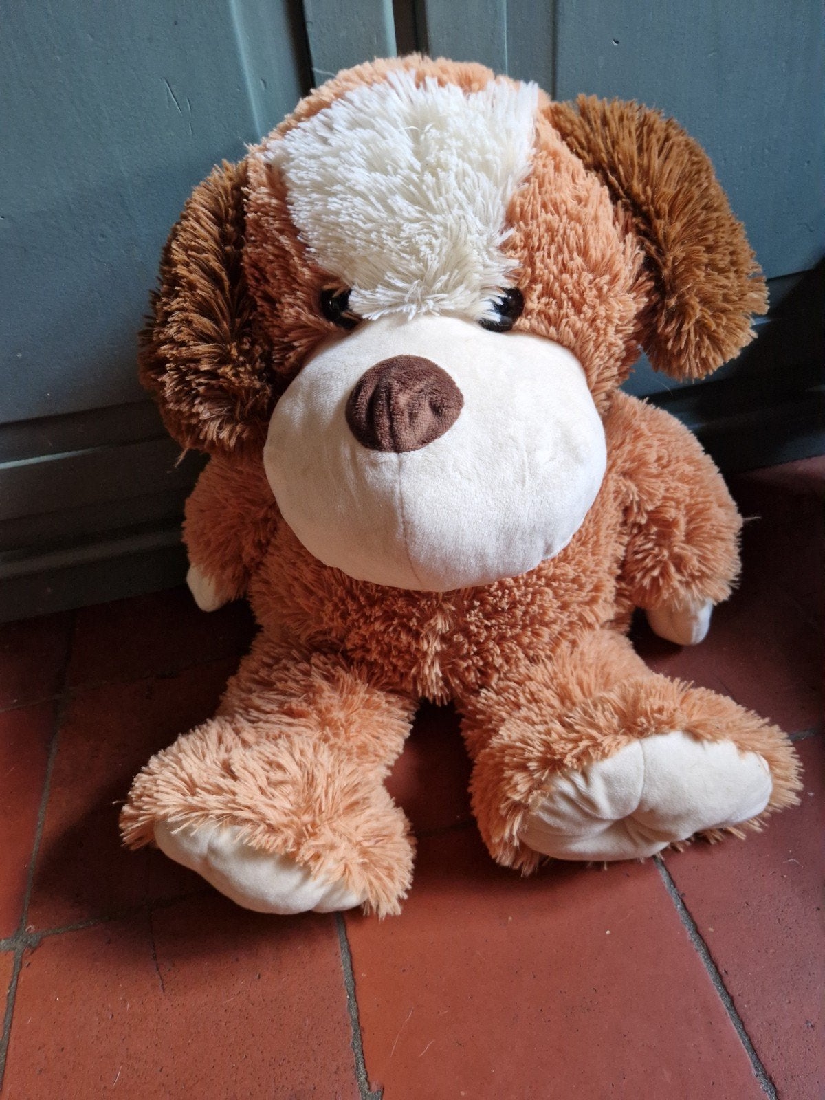 PLUCHE GROTE ZACHTE HOND, Ophalen of Verzenden, Hond