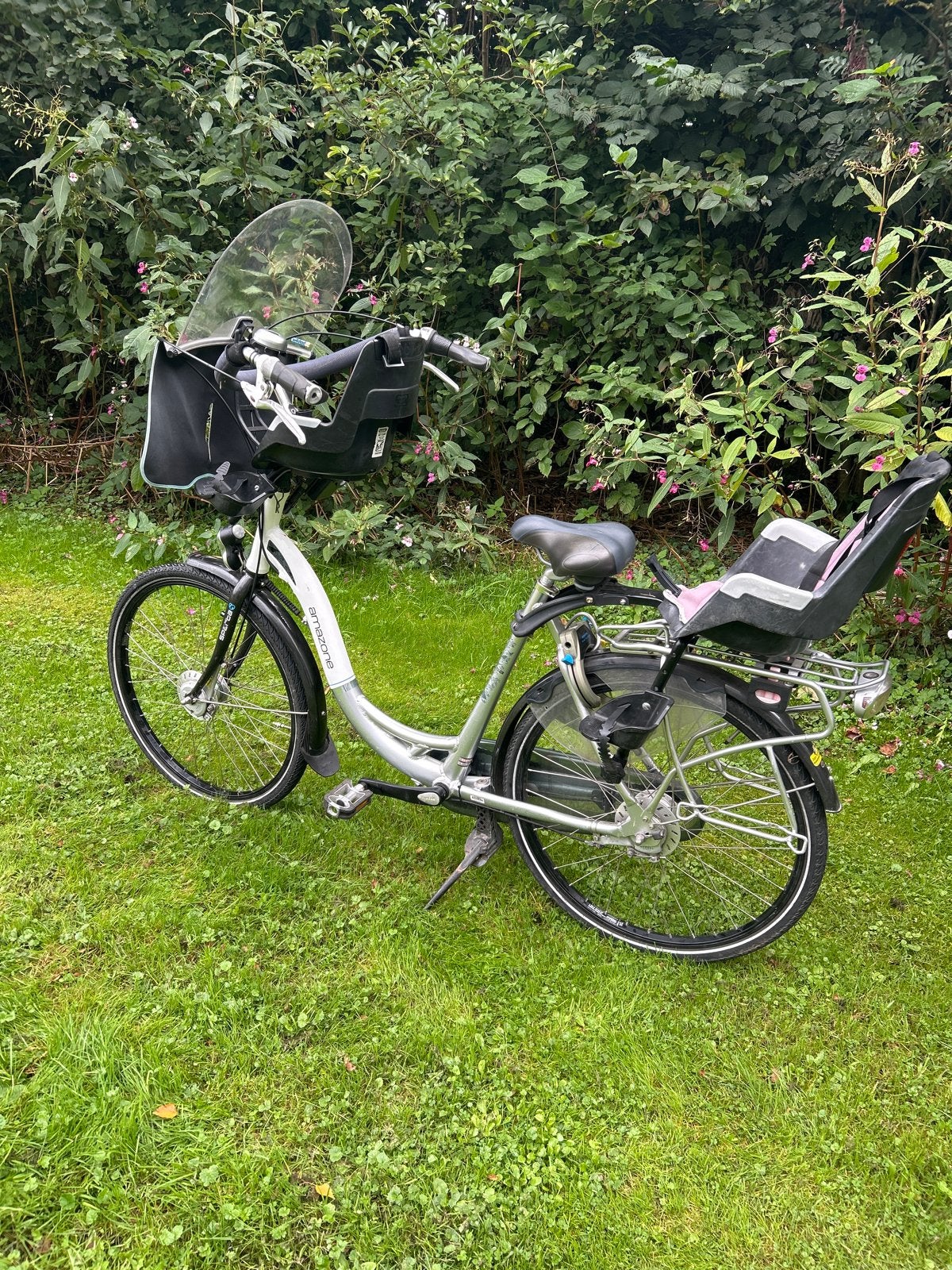 Sparta Moederfiets - gebruikt, inclusief zitjes, Ophalen, 2 zitjes, Sparta, Dubbele standaard