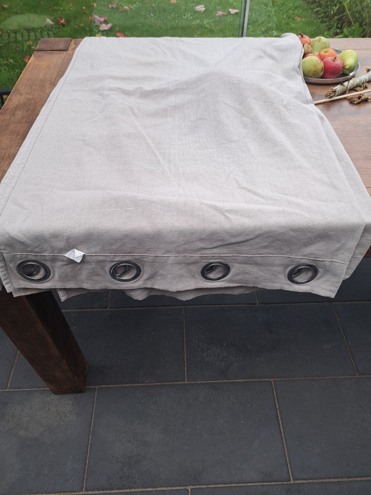 Kant en klaar gordijnen met ringen 8 x taupe en 3x antraciet, Ophalen, Met ringen, 235 cm, 135 cm