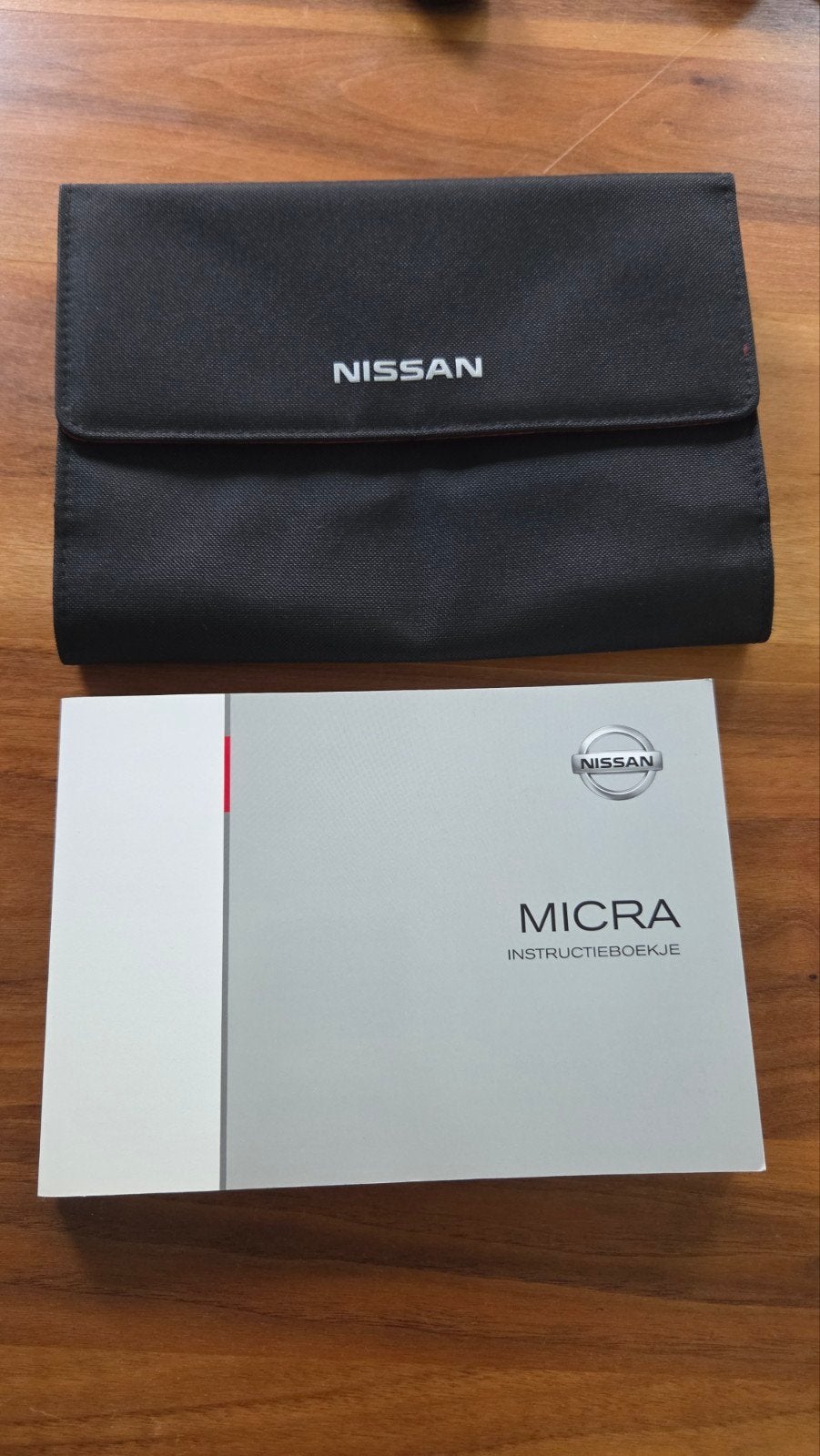 Instructieboekje Nissan Micra K12-D5 met luxe opbergmap, Ophalen of Verzenden