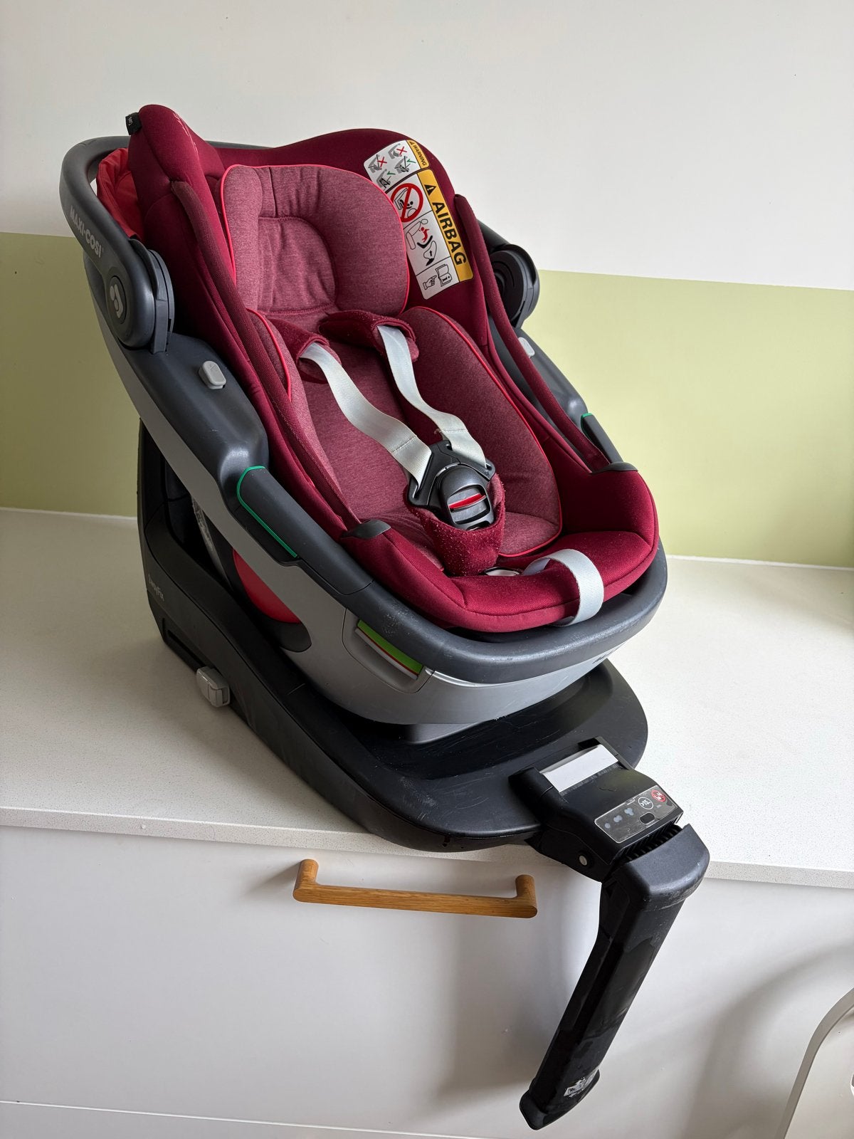 Maxi-Cosi Coral autostoel inclusief 2wayFix base, Ophalen, Gebruikt, Zijbescherming, Isofix
