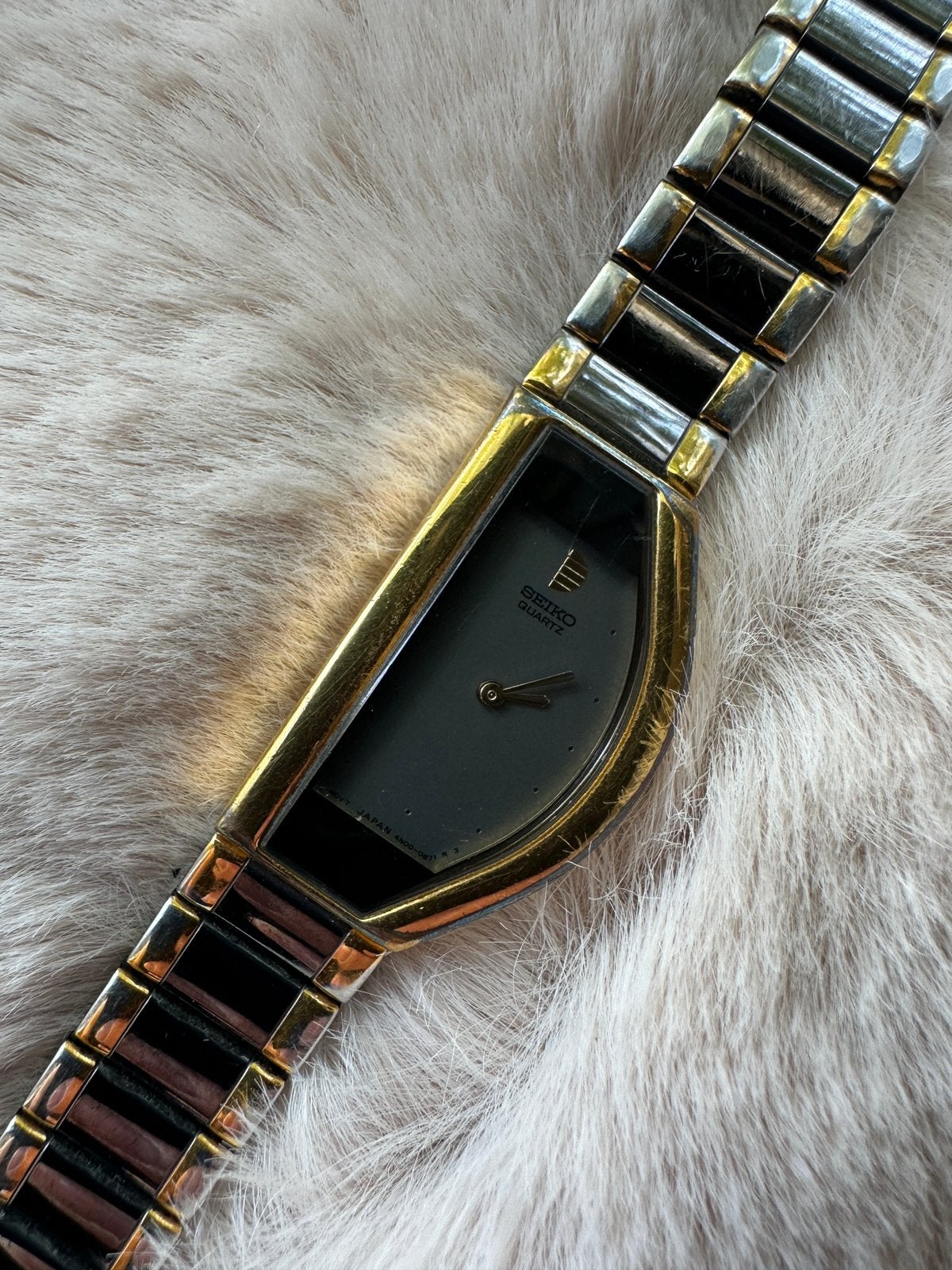 1995 Seiko Half Moon Asymmetrical Quartz, Verzenden, Staal, Seiko, 1960 of later