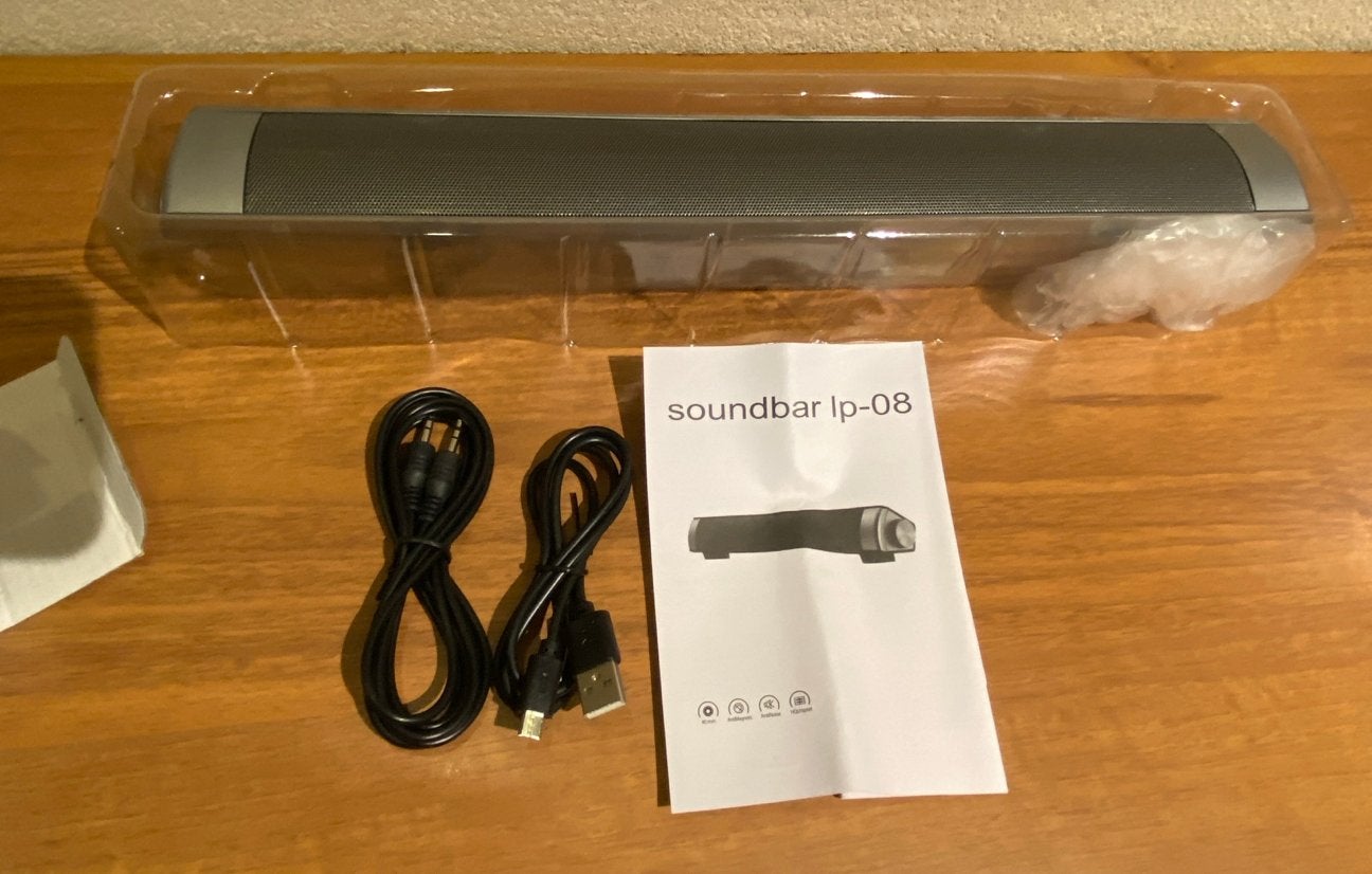 Soundbar LP-08 2.0 Multimedia Speaker Systeem, Ophalen of Verzenden, Bluetooth, Nieuw