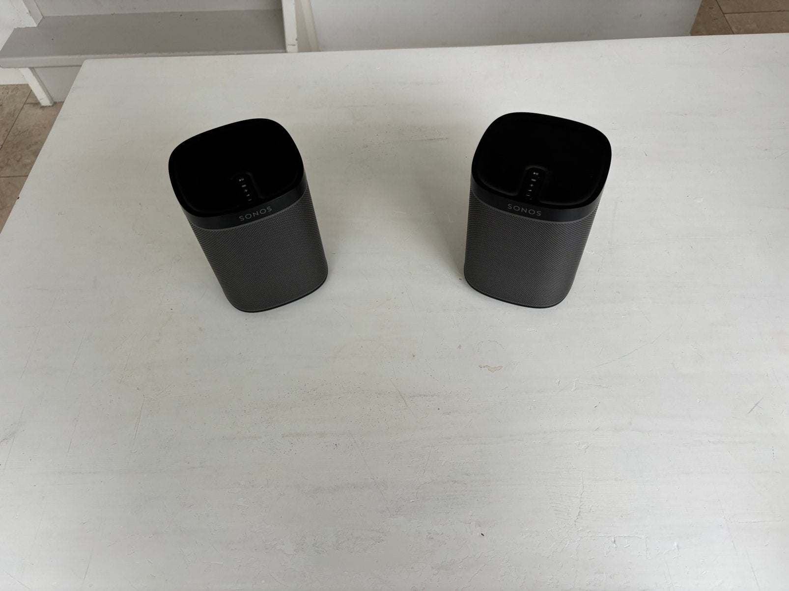 2x Sonos Play 1 Zwart | Luidspreker | Inclusief Garantie, Audio, Tv en Foto, Ophalen of Verzenden, Zo goed als nieuw, Sonos