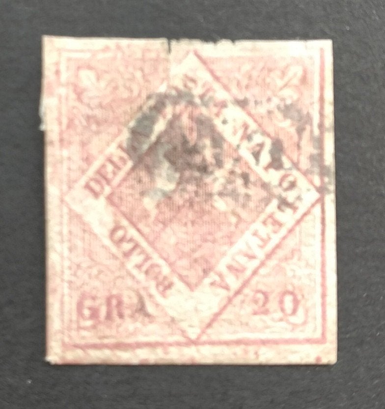 ITALIË - NAPOLI 1858 20 Grana Sa12, Verzenden, Gestempeld