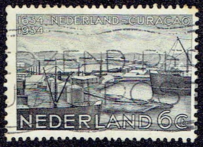 Nederland 1934, Curaçao, 6 cent., Postzegels en Munten, Verzenden, T/m 1940, Gestempeld
