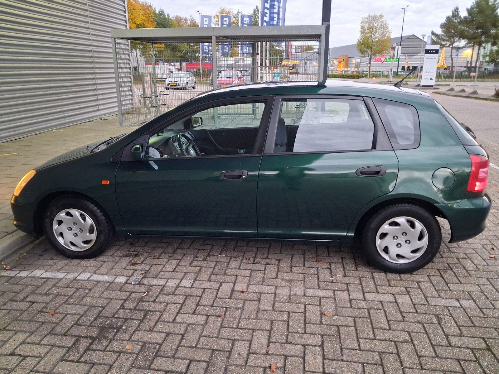 Honda Civic 1.4 I S 5DR 2002 Groen, Auto's, Voorwielaandrijving, 4 cilinders, 49 €/maand, Origineel Nederlands