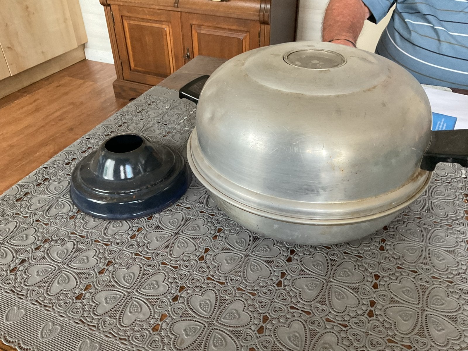 Vintage Aluminium Wonderpan / Fornuisoven - Gebruikt, Minder dan 45 cm, Vrijstaand, Gebruikt, Overige merken