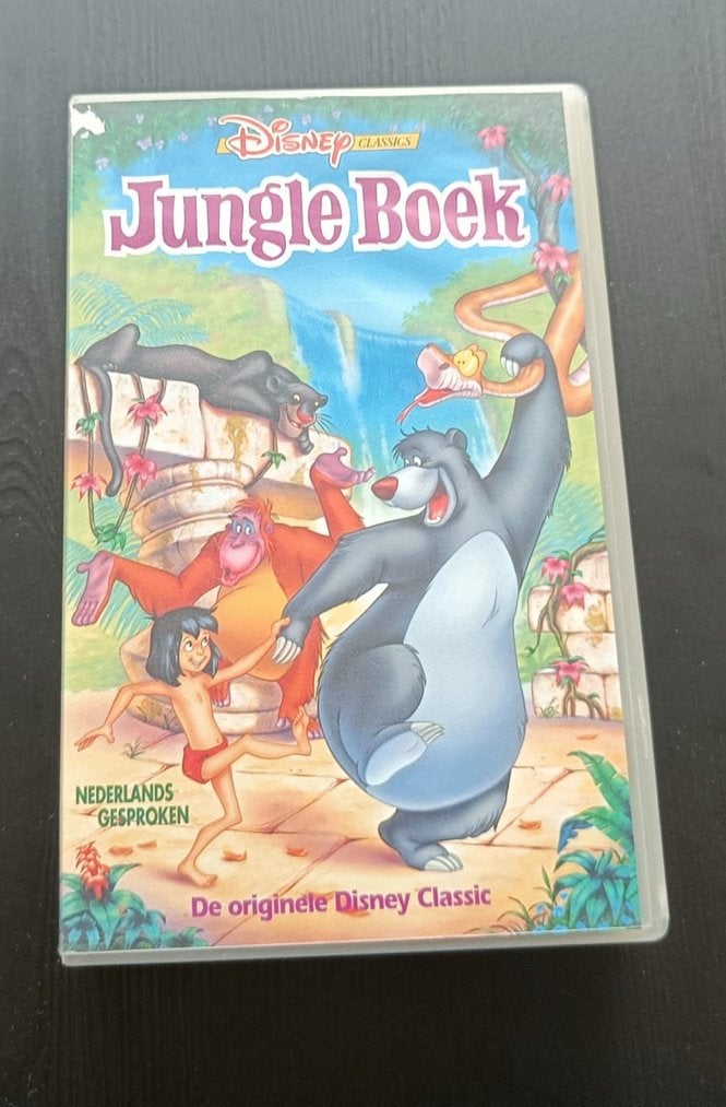 Disney Classic VHS: Jungle Boek & 101 Dalmatiërs, Nederlands ondertiteld, Gebruikt, Verzenden, Alle leeftijden