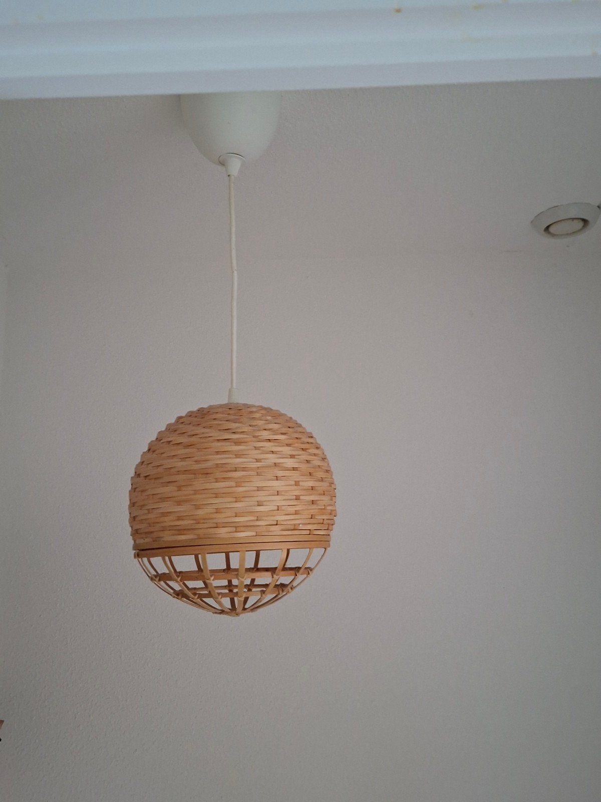 IKEA INDUSTRIELL globe hanglamp - Piet Hein Eek, Huis en Inrichting, Industrieel, Scandinavisch, Natuurlijk, Gebruikt, Natuurlijk materiaal