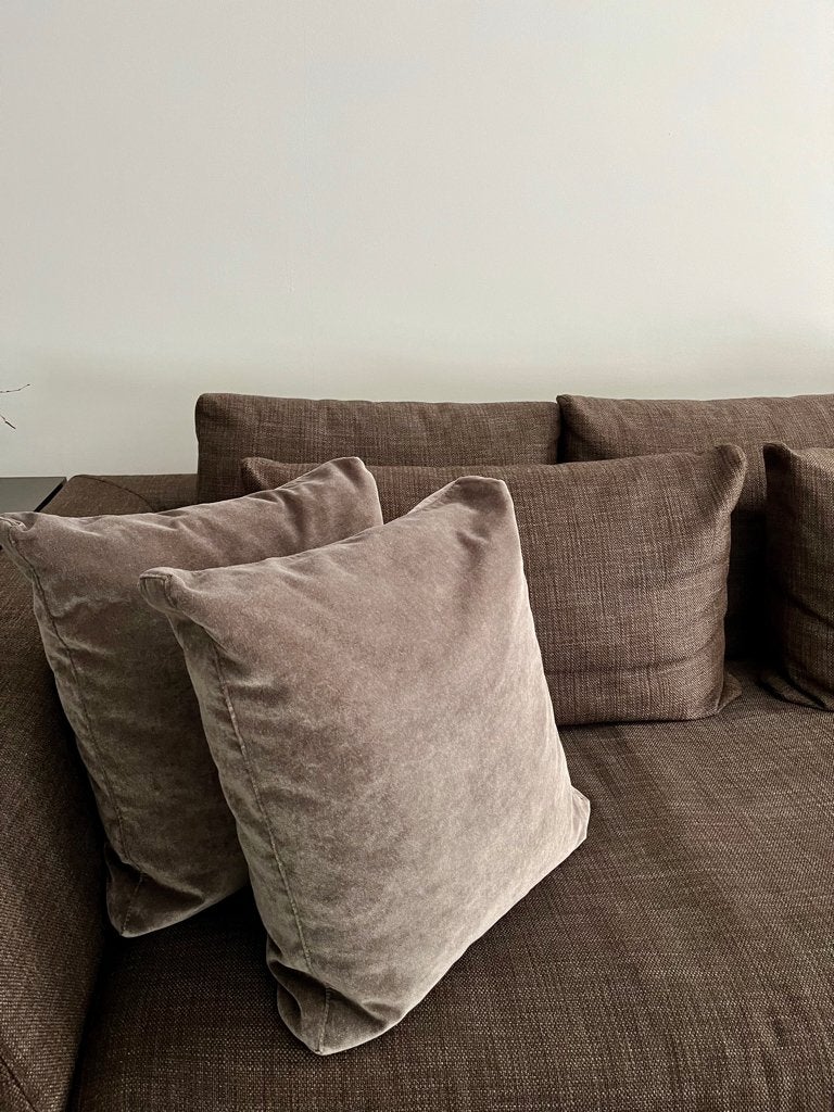 Sierkussen 2x | Kussen | Velvet | 50x50 cm | Carlucci | City, Ophalen, Wasbaar, Vierkant, Zo goed als nieuw