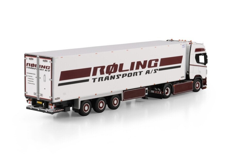 WSI SCANIA R HIGHLINE CR20H 4X2  REEFER TRAILER ROLING, Hobby en Vrije tijd, Modelauto's | 1:50, Ophalen of Verzenden, Nieuw, Bus of Vrachtwagen