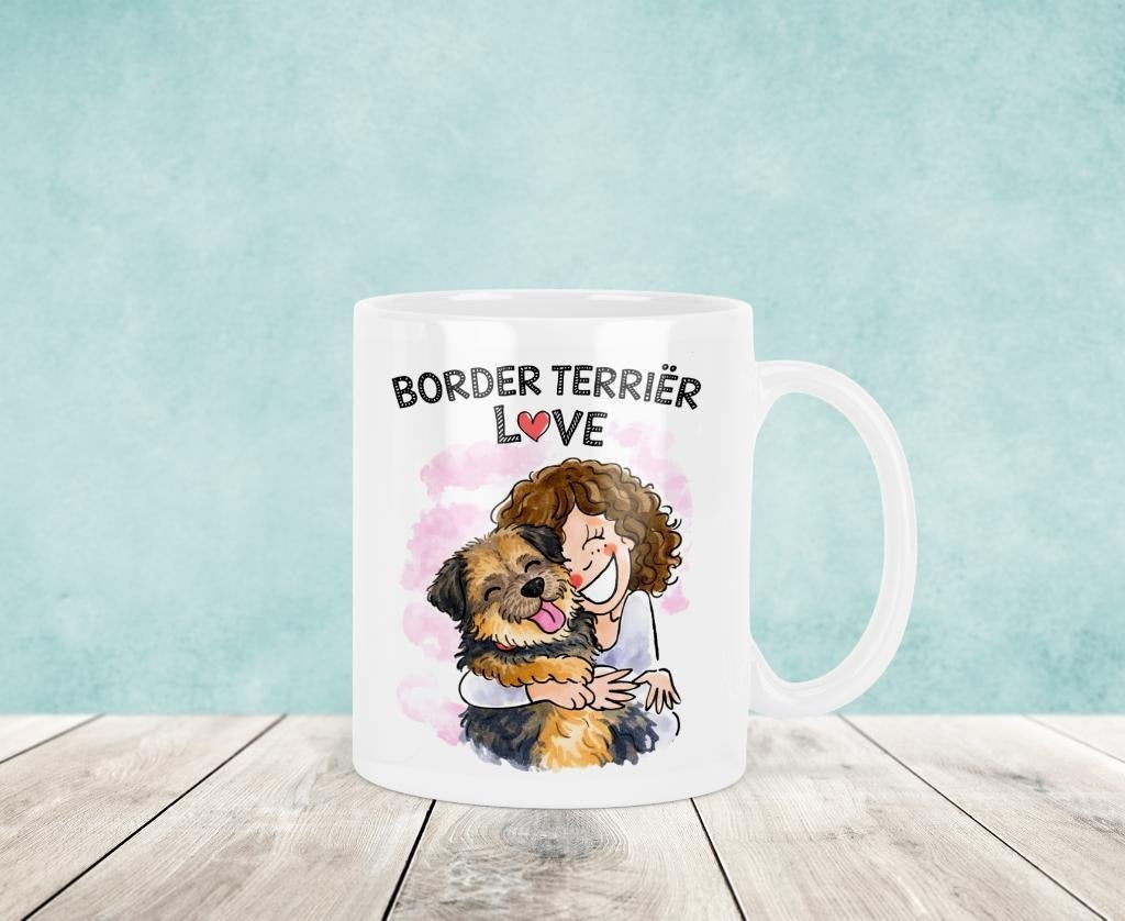 Border Terrier Mok - Blond Stijl, Verzenden, Nieuw, Keramiek, Kop(pen) en/of Schotel(s)