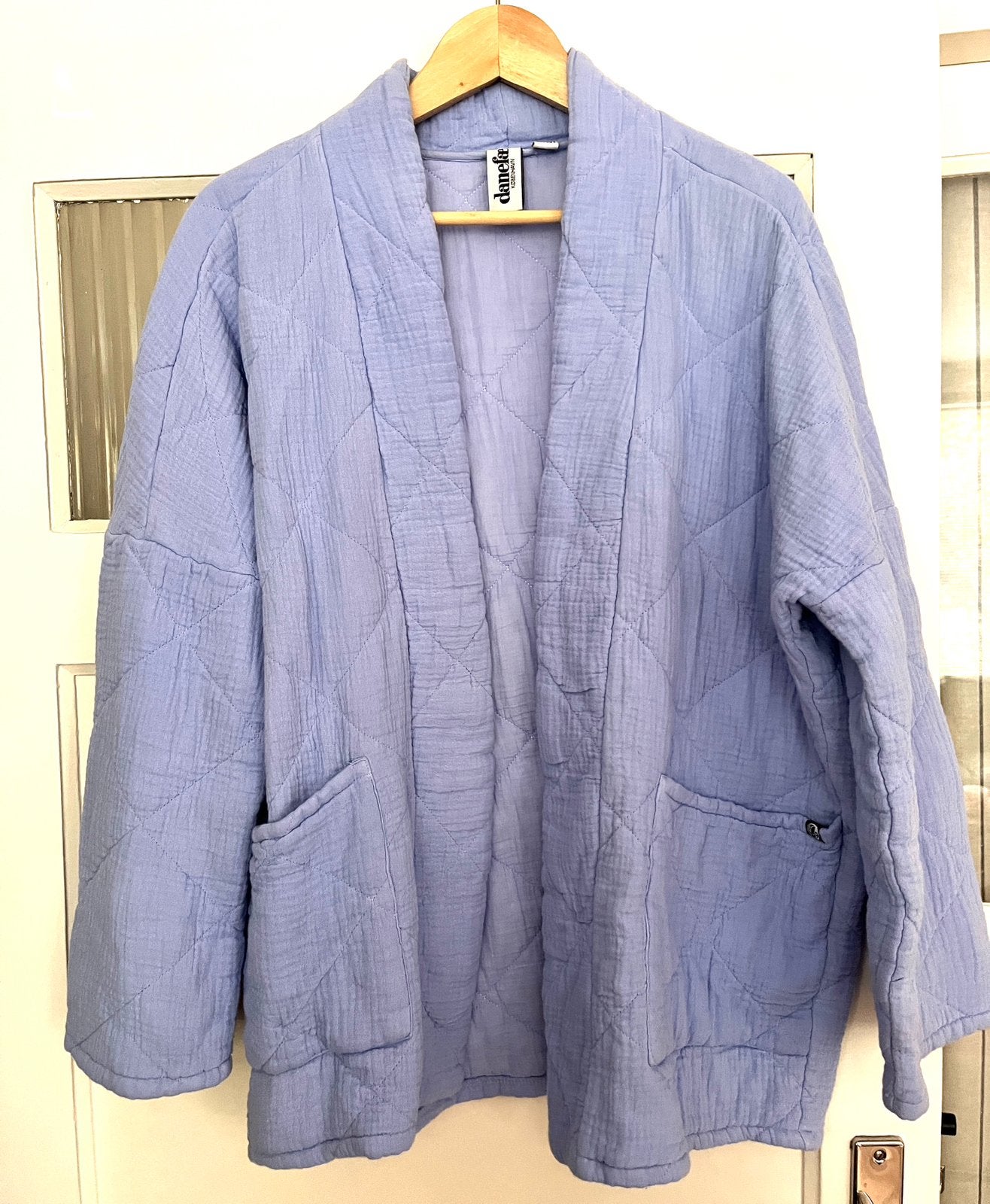 Danefae danekatrin quilt jacket maat s/m NIEUW., Kleding | Dames, Maat 38/40 (M), Blauw, Nieuw, Ophalen of Verzenden