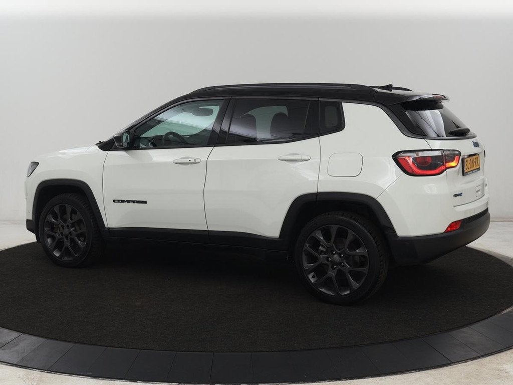 Jeep Compass 4xe 240 Plug-in Hybrid Electric S | Leder | Sto, Auto's, Jeep, Automaat, Wit, Bedrijf, Vierwielaandrijving