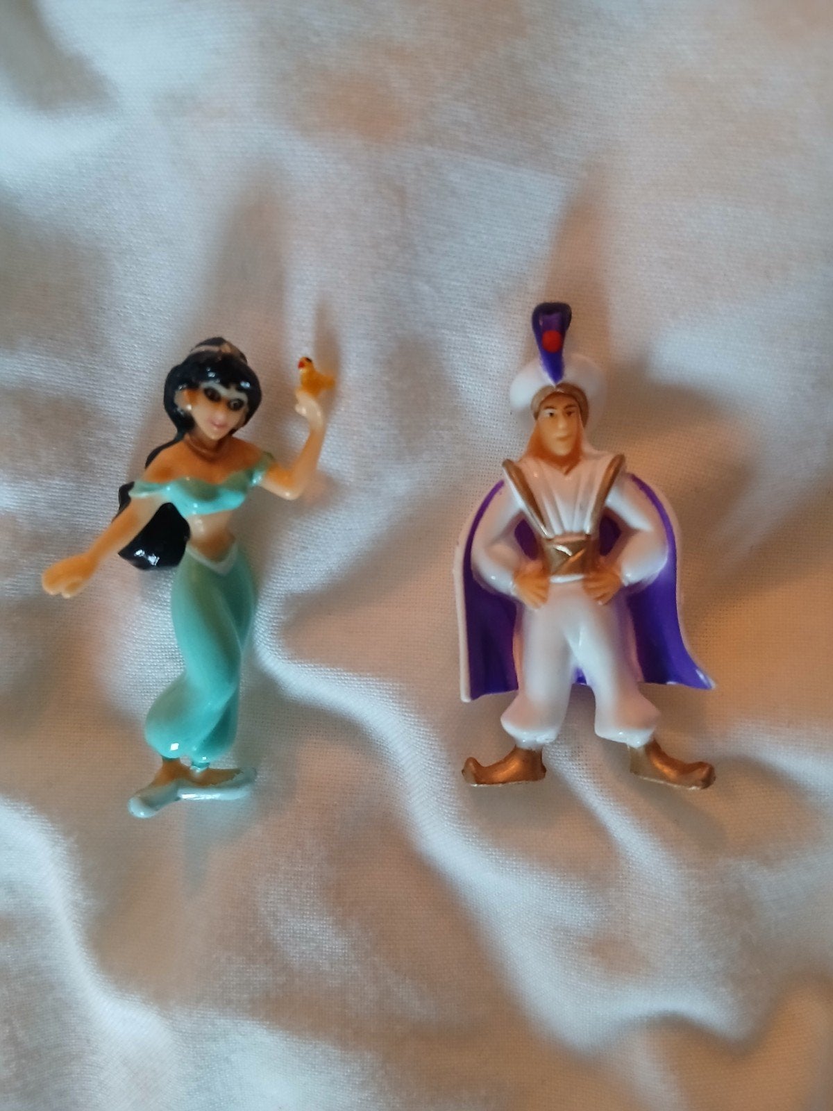 Disney Aladdin en Jasmine figuurtjes, Verzamelen, Poppetjes en Figuurtjes, Ophalen of Verzenden, Zo goed als nieuw