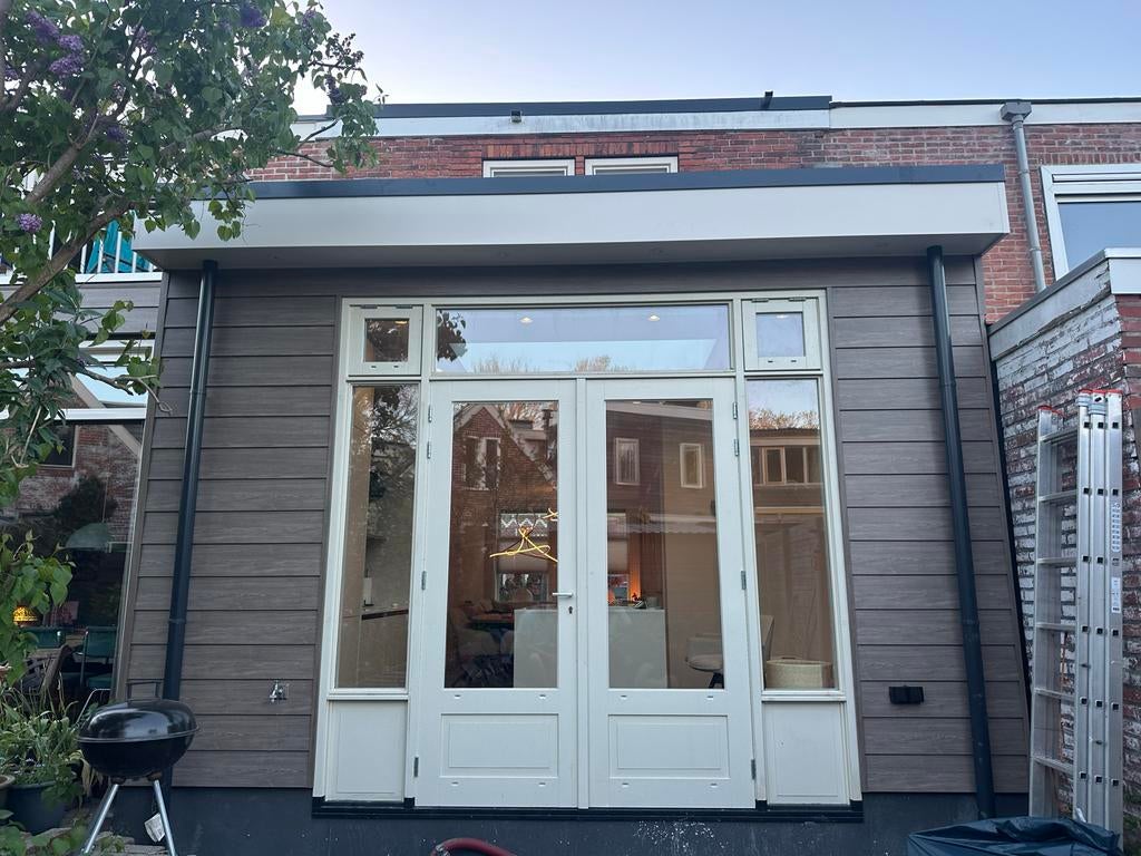 Nieuwe Keralit potdekselplanken taupe eiken 6m, Doe-het-zelf en Verbouw, Hout en Planken, Ophalen, Minder dan 25 mm, Eiken, Nieuw
