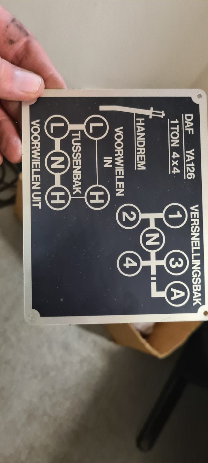 daf ya plaatjes, Ophalen, Landmacht, Nederland