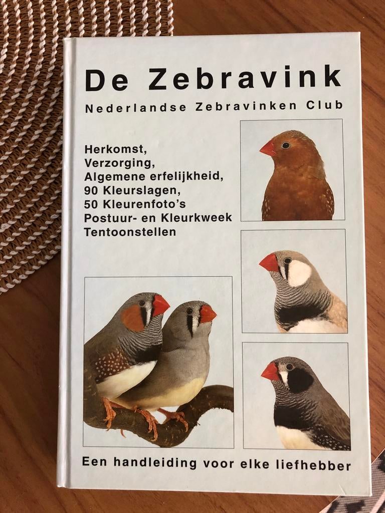 Zebravinken boek, Dieren en Toebehoren, Mannelijk