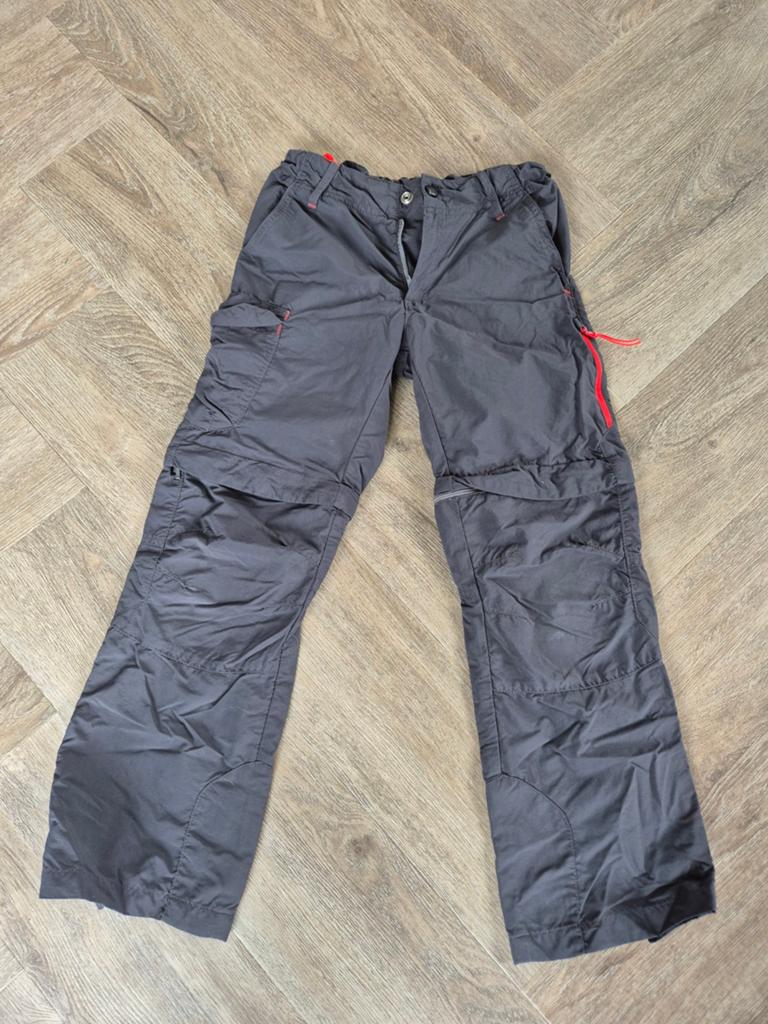 Decathlon afritsbroek grijs maat 128-134, Kinderen en Baby's, Broek, Gebruikt, Jongen of Meisje, Decathlon