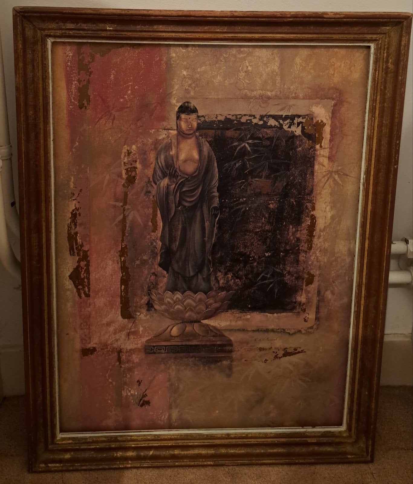 schilderij buddha boeddha, Ophalen